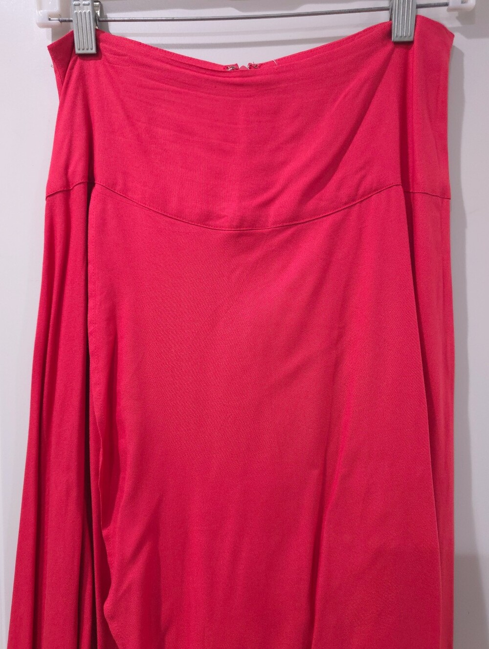 ONEILL Women’s High-Low Cascade Maxi Summer Skirt - Coral Pink 100% Viscose - Picture 5 of 12